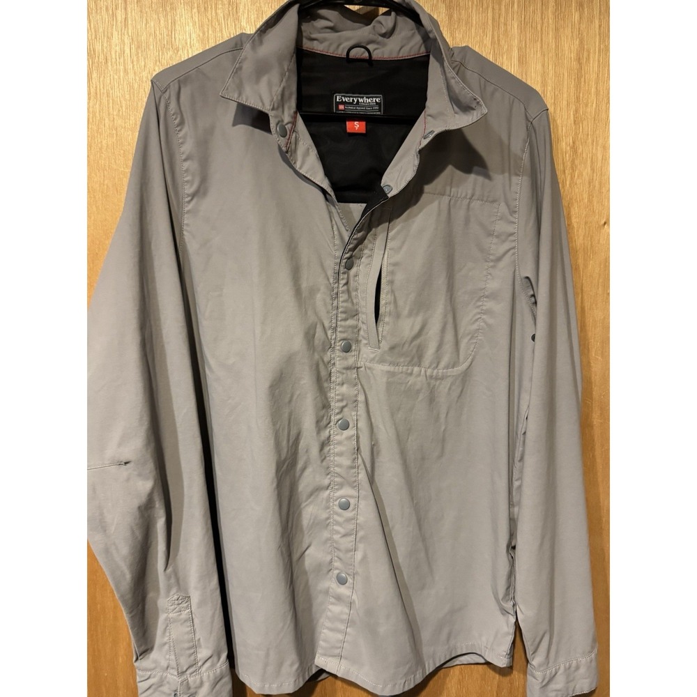 686 Men's Everywhere Snap-Up Shirt Grey Size Small